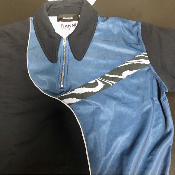 Ganni x Ahluwalia Cloudburst Colorblock Track Jacket size 42 US size 12 M-L-XL - Picture 9 of 16